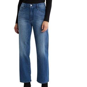 Hudson Noa High Waist Cropped Straight Leg Jeans Jupiter Size 33x26